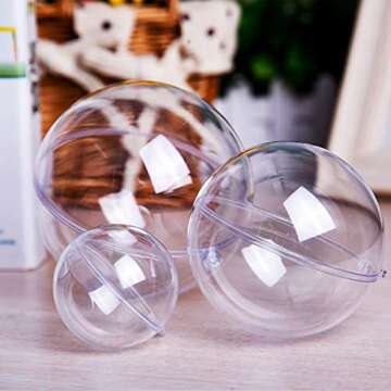 20 PCS Clear Fillable Ornament Balls for Any Occasion