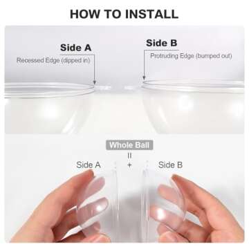 20 PCS Clear Fillable Ornament Balls for Any Occasion