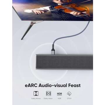 Highwings 8K HDMI Cable 2.1 - 48Gbps High Speed Performance