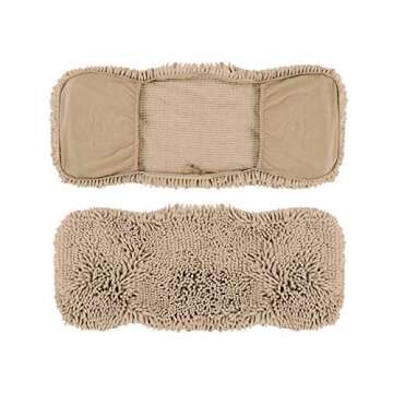 Tuff Pupper Quick Dry Towel for Dogs | Ultra Absorbent Microfiber Shammy | Extra Large 35x15 Size Dog Bath Towel | Comfortable Hand Pockets | Indoor Outdoor Use | Durable Material | Machine Washable