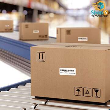 Shop4Mailers 30-Up White Shipping Labels - 3,000 Count