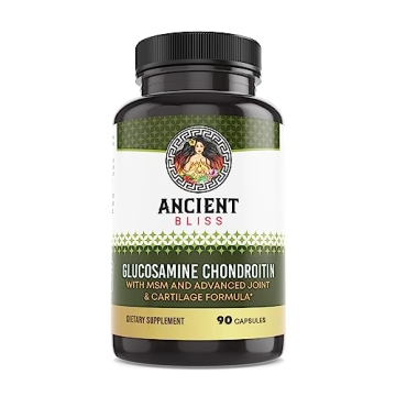 Glucosamine Chondroitin MSM Mobility & Joint Support Supplement for Men & Women with Cartilage Formu...