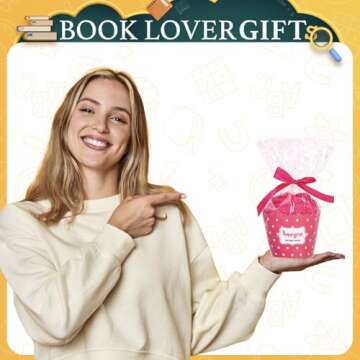 HAPPYPOP Book Lover Gifts for Women Females, Funny Reading Stocking Stuffers for Book Lovers Readers...