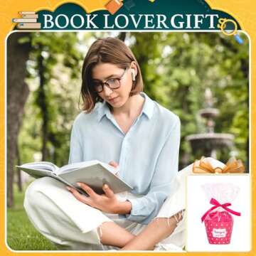 HAPPYPOP Book Lover Gifts for Women Females, Funny Reading Stocking Stuffers for Book Lovers Readers Students, Book Reading Socks for Teen Girls