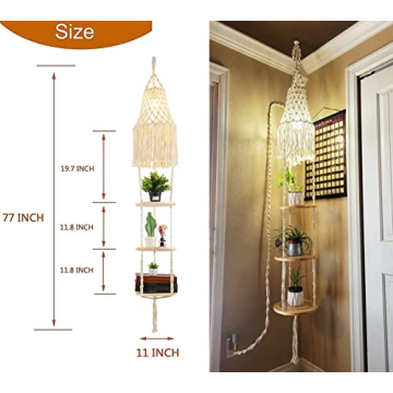 Elegant QIYIZM Boho Plug in Pendant Light for Your Home