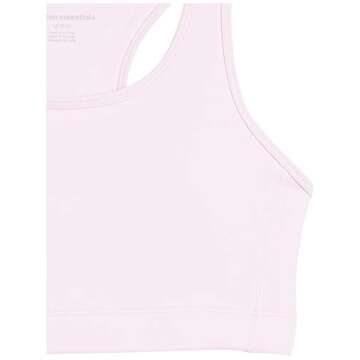 Amazon Essentials Women's Sports Bra with Medium Support, Active Sculpt, Racerback, Pale Pink, Medium