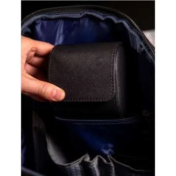 Mr.Okay Single Watch Travel Case -Classic Leather Watch Case with Perfect Texture. Watch Carrying Case or Organizer for Storage and Display. Ideal Gift for Men Traveling, All Handmade by Artisans