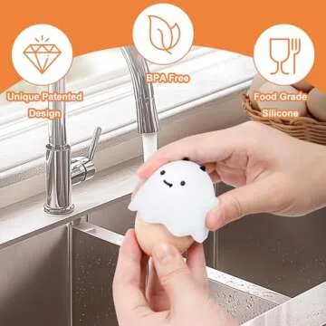 Silicone Egg Brush Cleaner, Egg Washer for Fresh Eggs, Egg Washing Scrubber Cleaning Tool