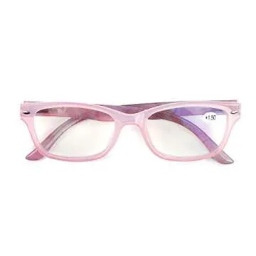 Marble Blush Reader Frames with +1.50 Magnification