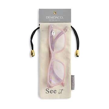 Marble Blush Reader Frames with +1.50 Magnification