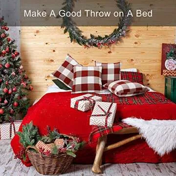 Volcanics Christmas Pillow Covers - Set of 4 Decorative Cases