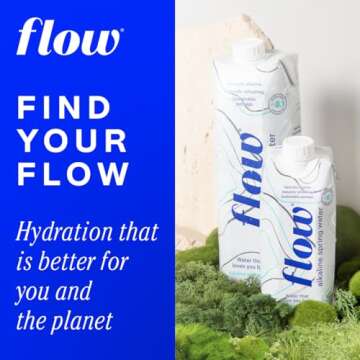 Flow Alkaline Spring Water - Cucumber and Mint Flavored Naturally Alkaline Water With Electrolytes And Essential Minerals - Eco-Friendly Pack, BPA-Free, Non-GMO. 12 Pack of 16.9 FL Bottles