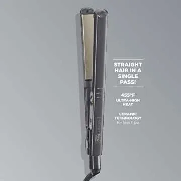 CONAIR INFINITIPRO Tourmaline Ceramic Flat Iron, 1-inch