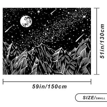 DUVAGE Mountain Tapestry for Bedroom Wall Decor