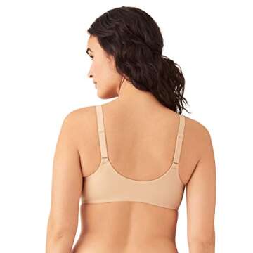 Wacoal womens Perfect Primer Front Close Underwire Full Coverage Bra, Sand, 42DD US