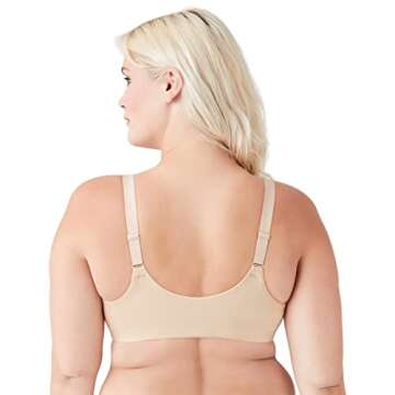 Wacoal womens Perfect Primer Front Close Underwire Full Coverage Bra, Sand, 42DD US