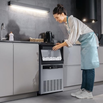 Stainless Steel Commercial Ice Maker - 100Lbs Daily Capacity