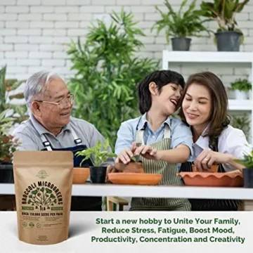 Non-GMO Broccoli Microgreens Seeds Kit for Home Gardening