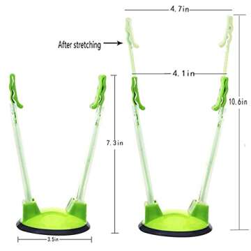 CJYSSLS Baggy Sandwich Racks Holder，Food Storage Bags Clip-Ideal Plastic Kitchen Gadget, No Hassle...