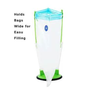 CJYSSLS Baggy Sandwich Racks Holder，Food Storage Bags Clip-Ideal Plastic Kitchen Gadget, No Hassle Cooking Solutions (2pcs), Green