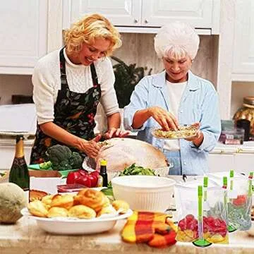 CJYSSLS Baggy Sandwich Racks Holder，Food Storage Bags Clip-Ideal Plastic Kitchen Gadget, No Hassle Cooking Solutions (2pcs), Green