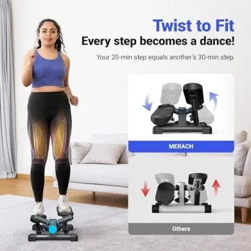 MERACH Mini Stepper for Fitness at Home - Compact