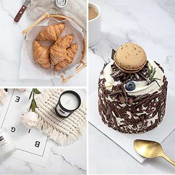 6PCS 12Patterns Photography Background Paper Wood Waterproof Food Photo Backdrop Double Sided 22X35 in, BEIYANG