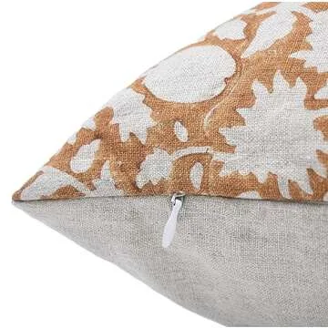 Fabritual Handmade Block Print Pillow Covers - Vintage Style