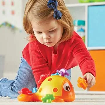 Learning Resources Finn the Fine Motor Fish - 12 Pieces, Ages 18+ months Fine Motor and Sensory Toy, Counting & Color Recognition Toys, Educational Toys for Toddlers, Toddler Montessori Toys