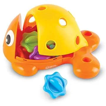 Learning Resources Finn the Fine Motor Fish - 12 Pieces, Ages 18+ months Fine Motor and Sensory Toy, Counting & Color Recognition Toys, Educational Toys for Toddlers, Toddler Montessori Toys