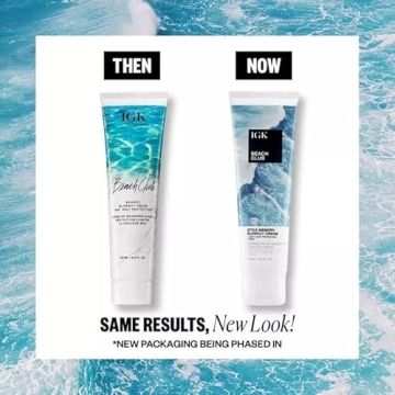 IGK Beach Club Bouncy Blowout Cream Smooth Shiny Hair