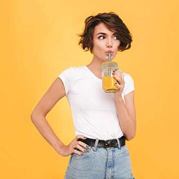 Picowe 4 Pack Bamboo Lids for Regular Standard Wide Mouth Mason Jar Storage Canning Jar Lids Ball Jars(Jars not included)