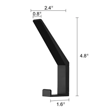 VOROMADU Wall-Mounted Coat Hooks Heavy Duty Aluminum