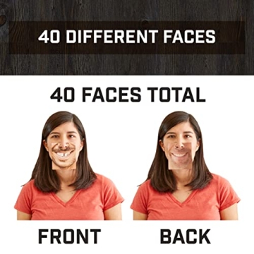 Paladone Gentlemans Club Face Drink Coasters - 20 Hilarious Double Sided Drink Coasters (40 Fun Faces)