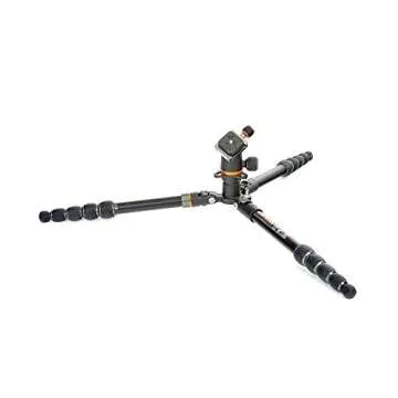 3 Legged Thing Punks Corey Magnesium Alloy Ultra-Compact Travel Tripod - Adjustable, Multi-use Camera Tripod with Detachable Monopod Leg (COREYBLACK)