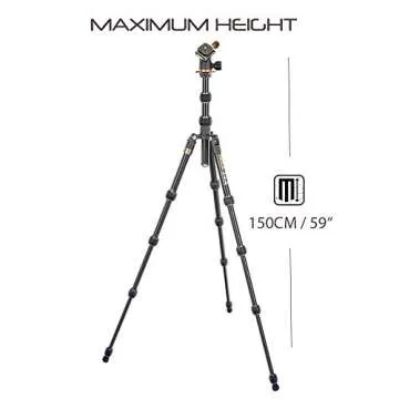 3 Legged Thing Punks Corey Magnesium Alloy Ultra-Compact Travel Tripod - Adjustable, Multi-use Camera Tripod with Detachable Monopod Leg (COREYBLACK)