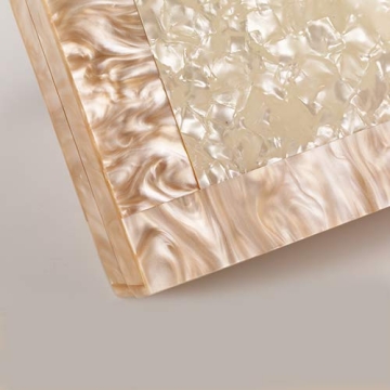 Menurra Iridescent Acrylic Evening Clutch for Women