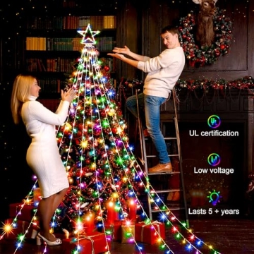 Stunning 12ft LED Christmas Tree Lights for Holiday Decor