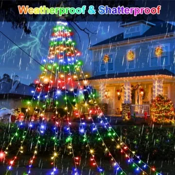 Stunning 12ft LED Christmas Tree Lights for Holiday Decor