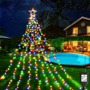 Stunning 12ft LED Christmas Tree Lights for Holiday Decor