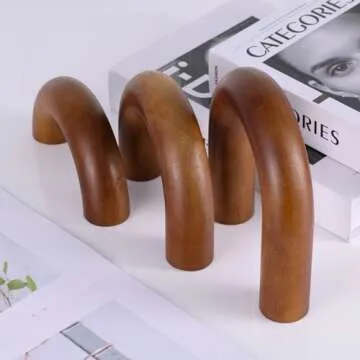 XMGZQ Neutral Home Decor Aesthetic,Living Room Decor and Accessories,Japanese Entryway Decor Objects,Bookshelf Decor,Decorative Books for Home Decor Accents,Coffee Table Decor Items,Brown Wood Arch