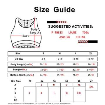 icyzone Strappy Sports Bra for Women - Supportive Gym Workout Yoga Bra with Removable Cups (M, Off White)