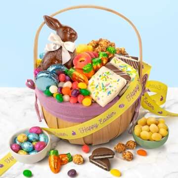 A Gift Inside Easter Chocolate Candy & Sweets Gift Basket