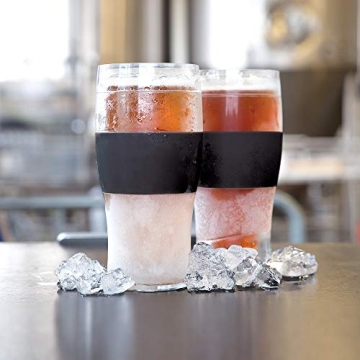 Freezeable Pint Glass Set - Insulated 16oz Tumblers