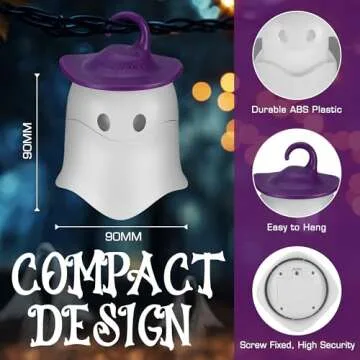 EverBrite Halloween Ghost Lights - 3 Pack Lanterns for Fun