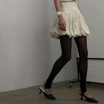 DSORVICD Women Y2k Ruffle Bubble Skirt Cute High Waist Mini Skirt Balloon Short Skirt Layered Pleated A Line Skirt Streetwear