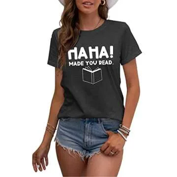 MAIHUN Women's Reading T-Shirt for Book Lovers