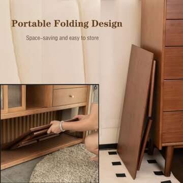 Kuabner Folding Floor Table - Elegant & Space-Saving