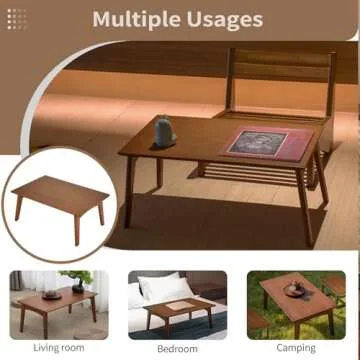 Kuabner Folding Floor Table - Elegant & Space-Saving