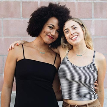 Handmade 18K Gold Turquoise Bead Choker Necklace Women